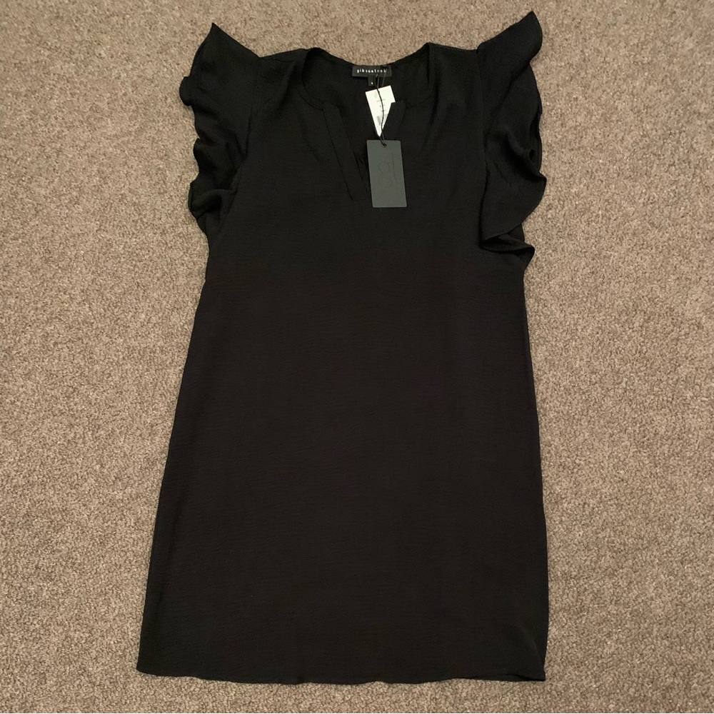 Gibsonlook Ryanne Ruffle Sleeve Shift Dress (S) - Picture 3 of 5